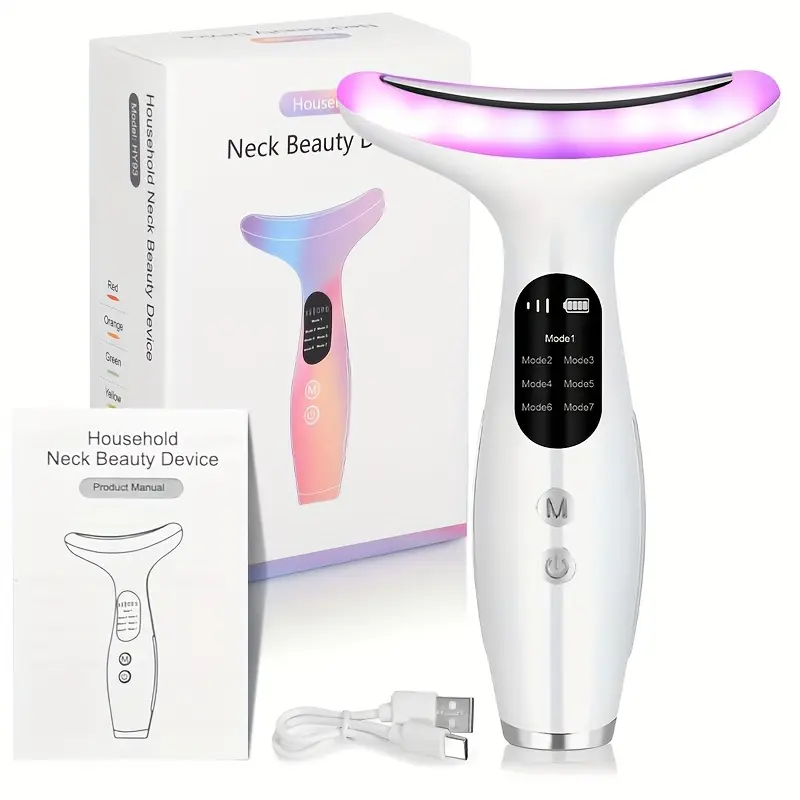 2026 New Facial Neck Massager, 7 Modes, Home Use Neck and Face Massager, Vibration Heat Massage, Rechargeable USB, Facial Beauty Massagers, Perfect Christmas Gift - TikTok Shop 2026 New Facial Neck Massager, 7 Modes, Home Use Neck and Face Massager, Vibration Heat Massage, Rechargeable USB, Facial Beauty Massagers, Perfect Christmas Gift - TikTok Shop