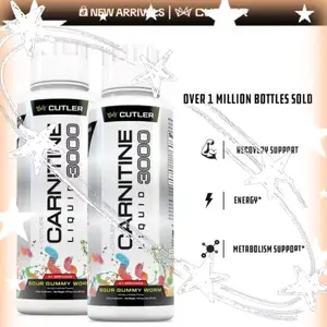 Cutler Nutrition 3000 Liquid Carnitine 2-Pack | Sugar-Free for Energy & Stamina Boost | 31 Servings Per Bottle | Sport Beverage