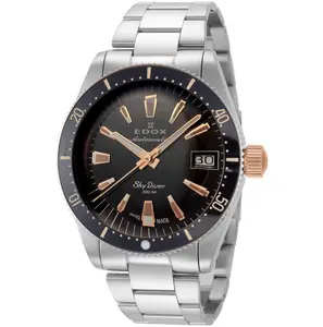 Edox Unisex SkyDiver 38mm Automatic Watch 80131-357RNRM-VIO
