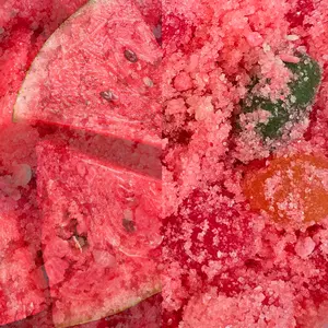 Poppin Crunch Watermelon Gushers Candy Snacks 1 - 2 LBS - Choice of Sweet or Sour Bonbon Candies Corn Sugar