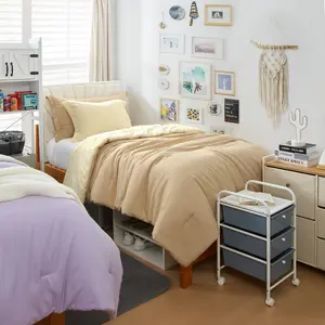 Dorm Haul - Cozy Twin XL College Comforter - Marzipan/Rutabaga