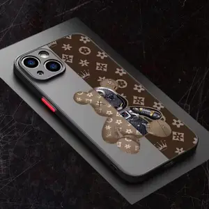 Luxury Printing Machine Bear Y2K Style Anti-Drop Shockproof Phone Case for iPhone 17 Air 16 15 14 13 12 11 Pro Max Plus