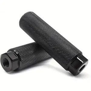 2 Aluminum Alloy Bicycle Pedals - Anti-Slip Diamond Pattern Design, Suitable for 3/ 8inch Axle BMX and Mountain Bikes - Black, Cycling Accessories, Durable, Outdoor Sports, Bicycle Stunts, Stable Structure, Special for Freestyle Riders