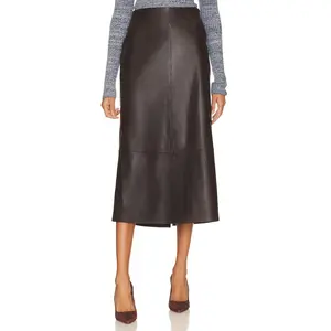 Vince - Leather Midi Skirt - Sz 8