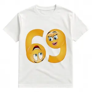 Unisex Cartoon Emoji Graphic T Shirt Trendy Fun Casual Cotton Crewneck Summer Streetwear for Men and Women