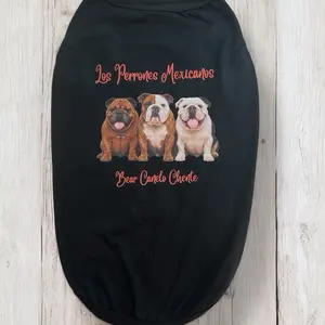 Bear Canelo Chente Dog Shirts - Los Perrones Mexicanos Design for Pet Wear