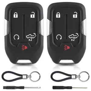 WOAOW 2PCS for gmc Sierra Key fob Cover for Chevy Silverado Key fob GMC Sierra 2019 2020 2021 2022 2023 HYQ1ES HYQ1EA