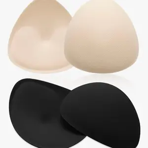 Bust Filler Pad for Voluptuous Chest 2 Pairs Bra Pads Inserts, Triangle Breathable Bra Inserts, Skin Color Removable Breast Padding for Women - Womenswear