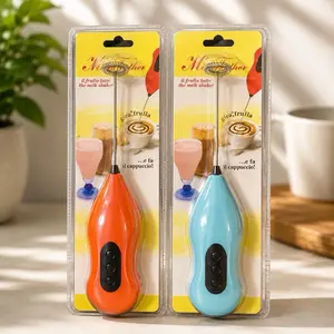 2-Pack Milk Frother – Double the Power, Double the Foam! Milk & Cappuccino Frother – Handheld Foam Maker Requires AA batteries (not included).