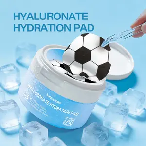 Vinissense Hyaluronate Hydration Pad  Instant Cooling & Redness Relief Toner Pad for Acne-Prone Skin | -5°C Deep In Hydration & Sebum Control Mini Mask | PDRN Soccer Pattern Derma Pad to Strengthen Skin Barrier