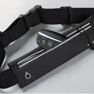 Slim Running Belt Fanny Pack for Men Women, Running Phone Holder Runners Pouch Waist Pack for Workout, Money Belt, Running Gear Accessories [Fits ALL Phones]