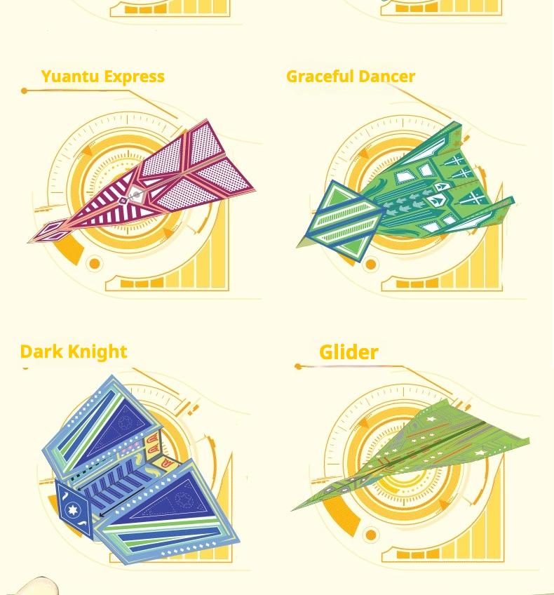 DIY Paper Airplane Book, 16 Creative Folding Paper Planes with 32 Sheets of Colorful Origami Paper, Arts & Crafts Kit with Video Tutorials – Gifts for Boys and Girls Ages 6–12+ 10.3*8.1 inches