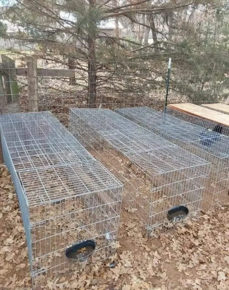 Runner pens ---6ft x 2ft x 2 ft cage/galvanized - (G12) WEIGHT = 16lb