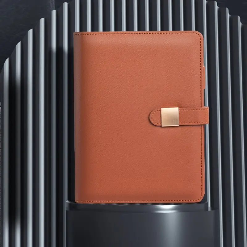 Deli Leather Notebook Loose Leaf Business Notepad, Vintage Diary Journal Sketchbook 32k 100 Sheets, Gift Box Included for Men