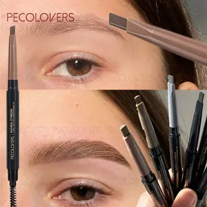 1PC Double-headed Eyebrow Pencil - Waterproof & Smudge-proof, Various Colors Available (dark Brown, Light Brown, Taupe, Black), Durable, Christmas Gift, Travel-Friendly Makeup for Women