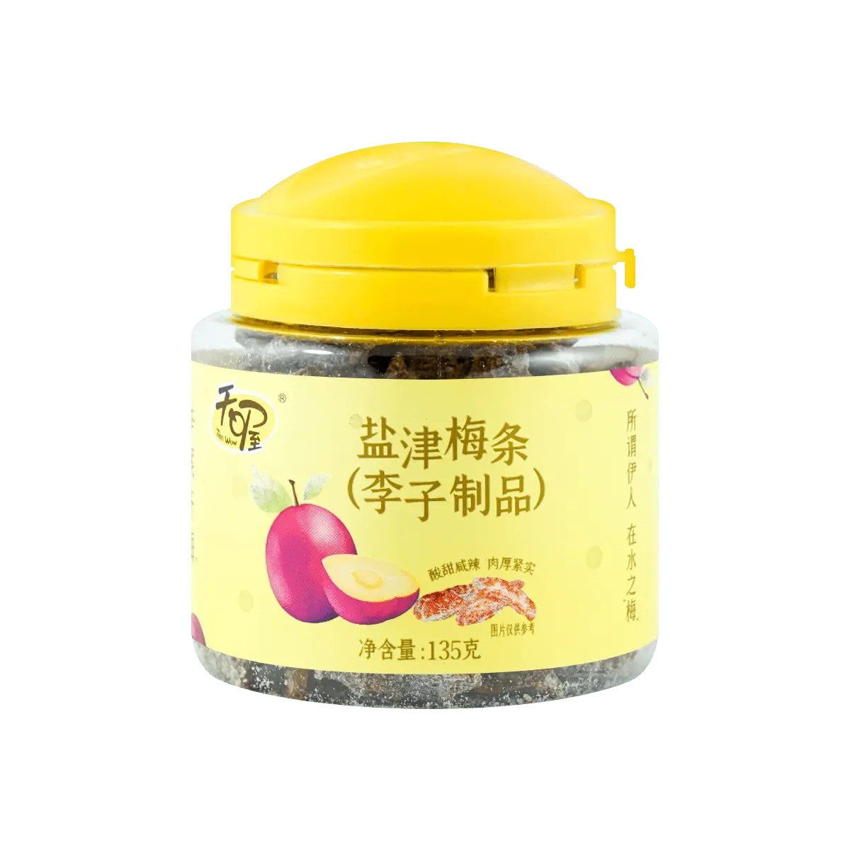 TEN WOW Salted Plum Strips - Sweet & Sour Dried Plum Preserves, 135g Snack TEN WOW Salted Plum Strips - Sweet & Sour Dried Plum Preserves, 135g Snack