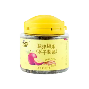 TEN WOW Salted Plum Strips - Sweet & Sour Dried Plum Preserves, 135g Snack