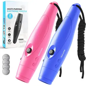 Electronic Whistle for Teacher Coaches, 3 Tones Adjustable 130db Loudest High Volume Handheld Emergency Electric Whistles for Referee, P.E.Outdoor Sports Whistles with Lanyard