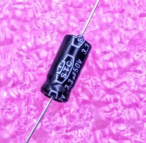 3.3uF 50V, Axial Electrolytic Capacitor, Polarized, 85C, Tolerance ±20%