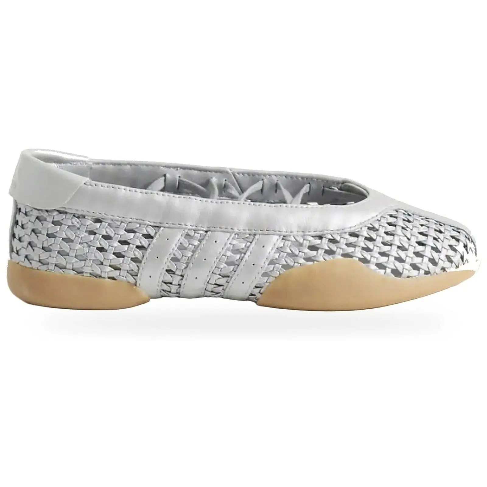 Adidas Taekwondo Mei Ballet Basketweave Silver Gum Women's Dance Fashion Sneaker Athletic Sports Comfort Shoe