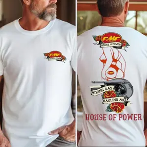 FMF Racing Mixing Gas Hauling Ass T-Shirt, Retro Moto Graphic Tee, Gift for Dirt Bike Riders, Gift for Motocross Fans, Gift for Racing Enthusiasts