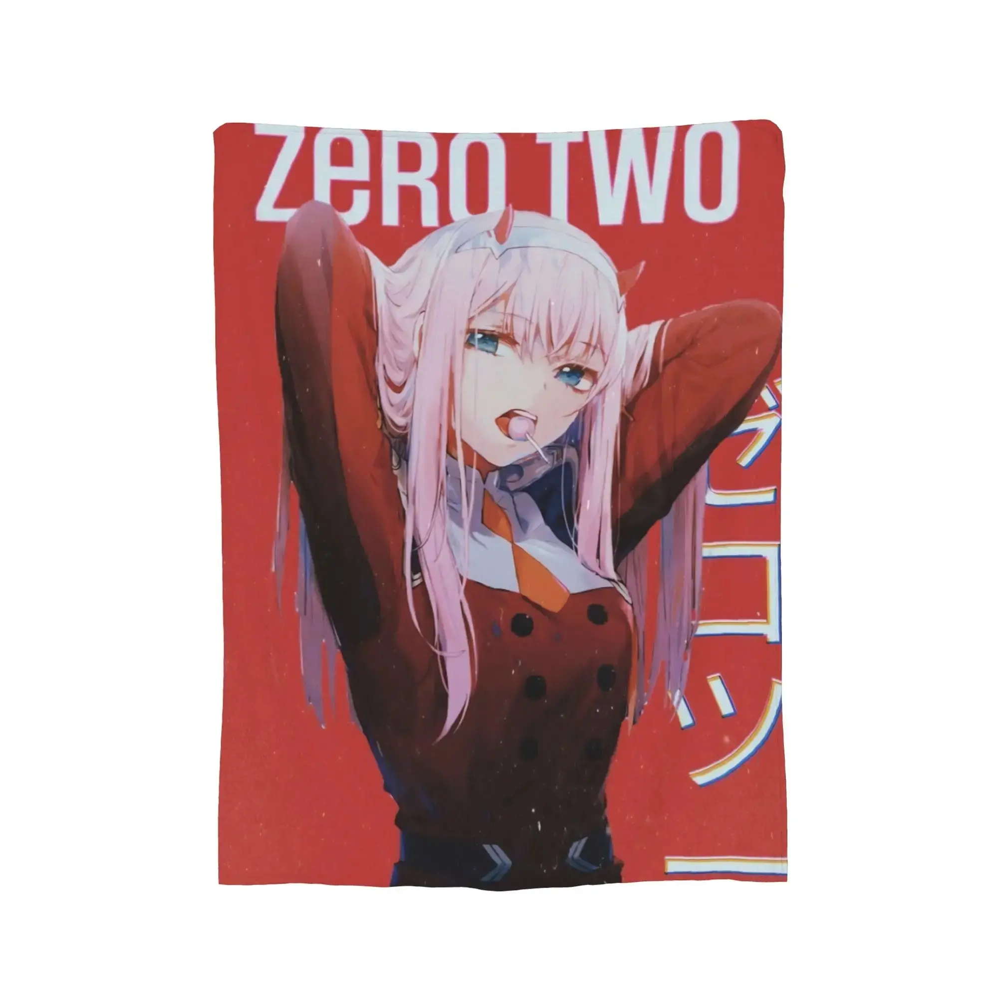 Stylish Elegant Anime Lady HD Printed Flannel Throw Blanket, silky soft plush fabric with anti-shedding property, cozy bedding & couch cover, ideal decorative gift for anime art admirers