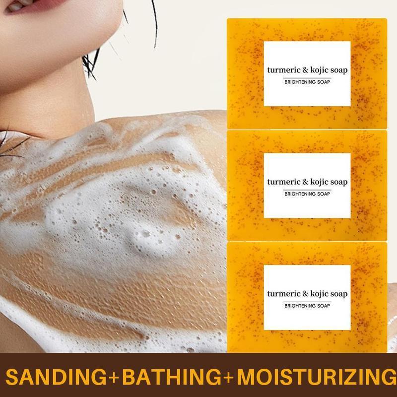 Kojic Acid Soap | Turmeric Lemon Extract for Face Washing & Body Bathing
