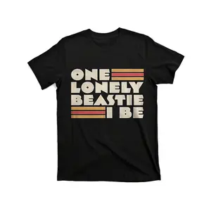 One Lonely Beastie I Be - Hip-Hop Motorcycle Clothing Comfortable Men'S Round Neck Short Sleeves Giftgift, Unisex, Items, Soft, Breathable, Lightweight - Crew Neck, Regular Fit - Machine Washable