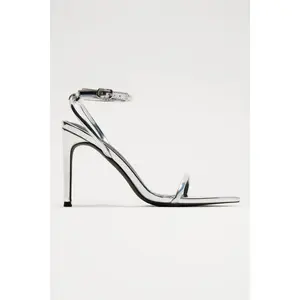 Take Me Places Heeled Sandals - Silver