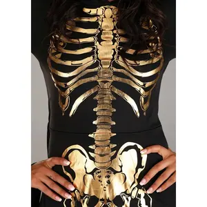 Women's Gilded Skeleton Dress Costume