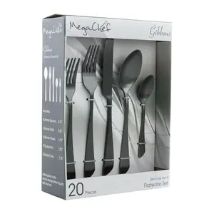 MegaChef Gibbous 20-Piece Flatware Utensil Set
