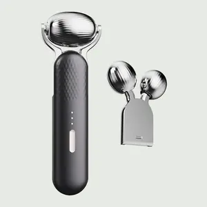 Cold Therapy EMS Dual Roller - 2-in-1 Cryo & Microcurrent Beauty Tool for Facial Lift De-Puffing and Contouring - Gentle for Daily Use