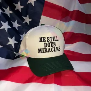 He Still Does Miracles Embroidered Hat, Christian Faith Trucker Cap, Inspirational Religious Hat, Spiritual Gift for Her or Him
