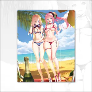 Nino and Miku's Beach Day Print