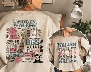 [Sale off up to 50%] Wallen Western Sweatshirt, Country Music Shirt, Cowgirl Wallen Shirt, Retro Wallen Western Crewneck, Cowboy Girl Hoodie, Cowboy Shirt