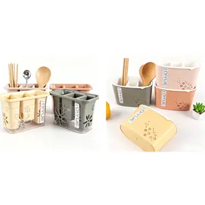 Ventilated Chopstick & Cutlery Baskets, Kitchen Utensil Holders with Drainage Holes, Multi-Use Organizers for Tableware, Straws, and Small Kitchen Tools