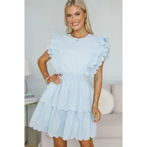 NURSING COLLECTION: Keep You Close Light Blue Dress
