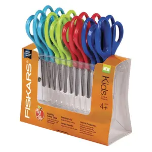 Fiskars FSK1067002 5 in. Classpack Pointed Scissors - Pack of 12