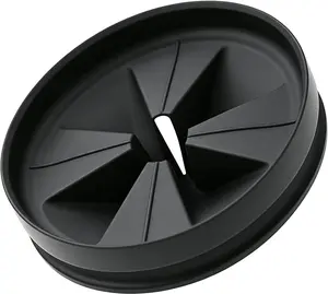 Garbage Disposal Splash Guard 3-3/8 Inch, Removable Sink Baffle Replacement for InSinkErator Evolution Series, Quiet Collar Drain Splash Guard, Garbage Disposal Drain Plug, Kitchen Sink Disposer Accessories, Black