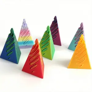 1pc 3D Printed Home Decor Figurines Desktop Statues, Gradient-Colored Home Accents, Home Decor Accessory