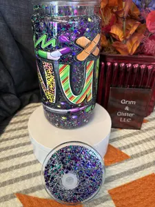 16oz Snow Globe Tumbler - Nurse