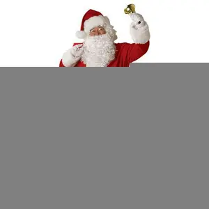 5Pcs S-3XL Adult Christmas Santa Claus Costume For Men&Women Santa Claus Role Cosplay Fancy Dress Suit With Wig Beard Outfit New