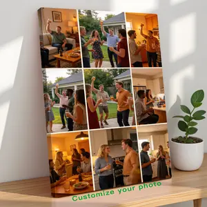 Custom Photo Canvas Painting Frame - Creative Wall Art | Digital Printed Photos on Canvas | Turn Family Photos into Timeless Art Decor | Ideal for Bedroom, Housewarming & Couple Gifts | High Definition Print - Highly Recommended Art Gift! personalize