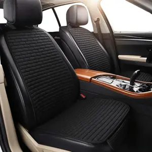 1 Unit / 2 Unit Linen Car Front Seat Cover, Breathable Car Seat Cushion Half Surround Protector Pad Mat with Non-Slip Design, Comfortable Vehicle Interior Auto Decoration Accessories, Easy to Install, Universal Fits for Most Car SUV Trucks