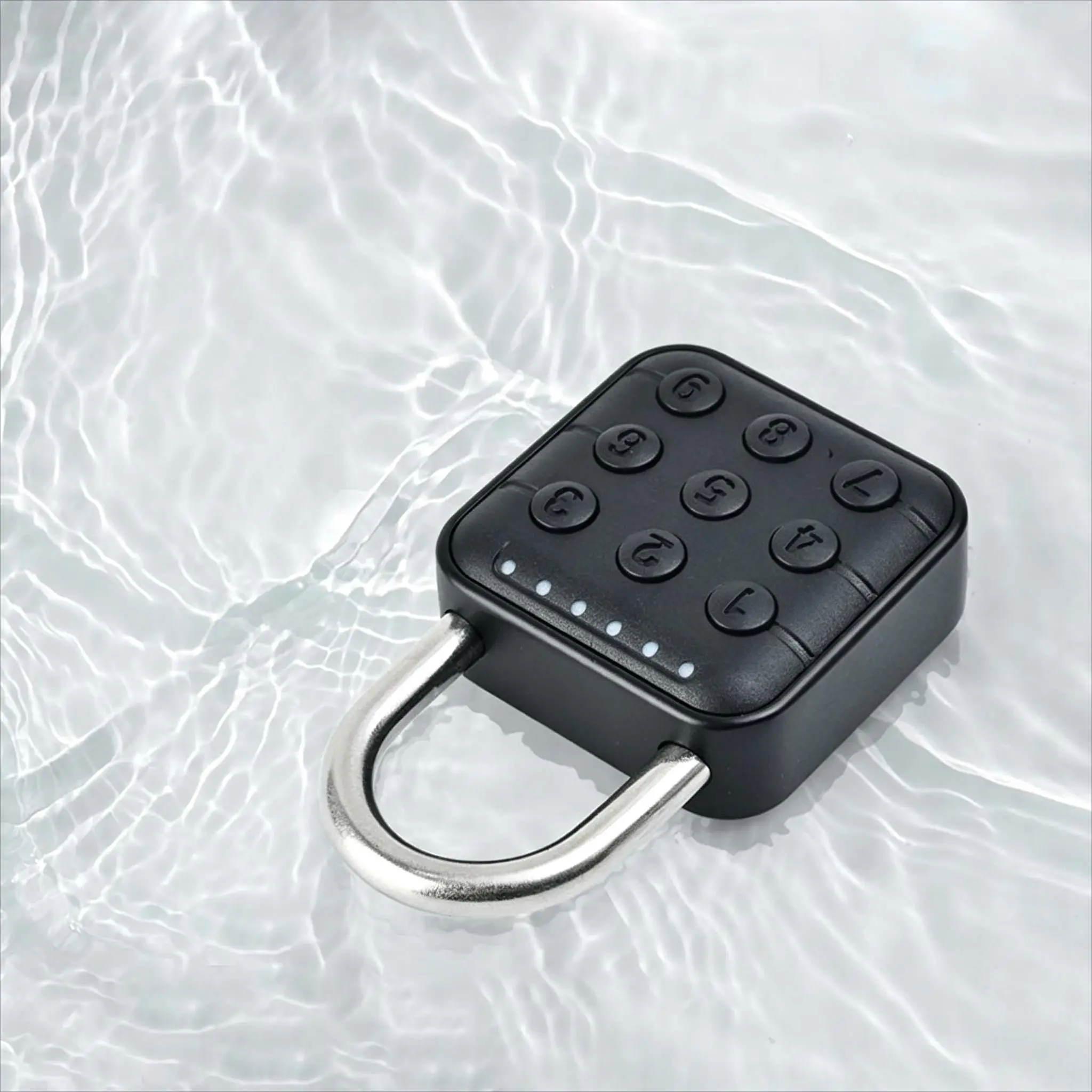 1pc Smart Password Lock Outdoor Electronic Lock, Combination Padlock, Waterproof, 10 Codes, Suitable for Cabinet Door, Warehouse Door, Hanging Lock Places