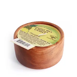 Pineapple - Monkeypod Wood Bowl Candle