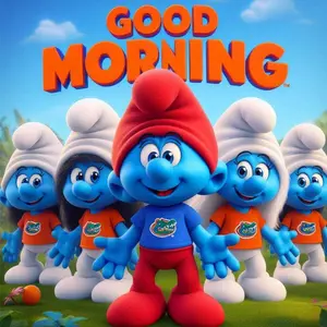 5D DIY Full Drill Round Diamond Painting - Diamond Art Painting Kit Smurf Character Mosaic, Canvas - DIY Home Decor Wall Art, Suitable for Halloween and Christmas, Birthday and Anniversary Gifts