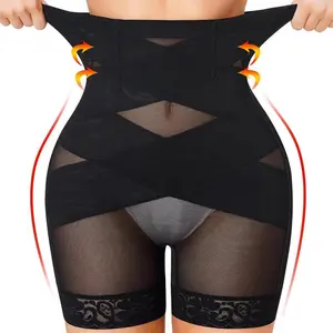 Shapewear Tummy Control Lace Shapewear Shorts High Waisted Butt Lifting Body Shaper Thigh Slimmer Panties Girdle Underwear Womenswear Women's Tummy Control Shapewear lace high waist shaping pants