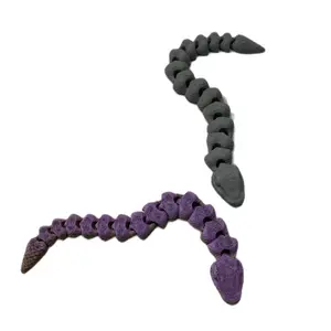 Small Snakes Articulated 3D Printed Figure - Original Design, Ideal for Collectors and Collectible Collectives
