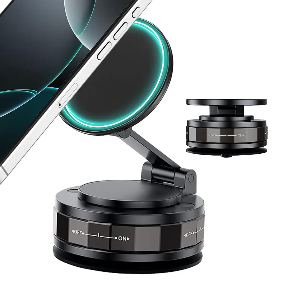 Upgraded 360° Vacuum Magnetic Phone Holder, Magnetic Car Phone Mount, Hands-Free Suction Cup Phone Holder for Car/Gym/Mirror/Shower, Car Mount Compatible with iPhone 12-17 Pro Max/Android，, Car Accessories, Car Phone Stand tiktokshopspringglowup